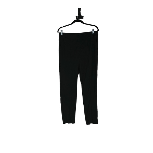 J Jill Size 8 Black Cotton/Rayon/Spandex Pull On Essential Ankle Pants w Pockets - Picture 1 of 7